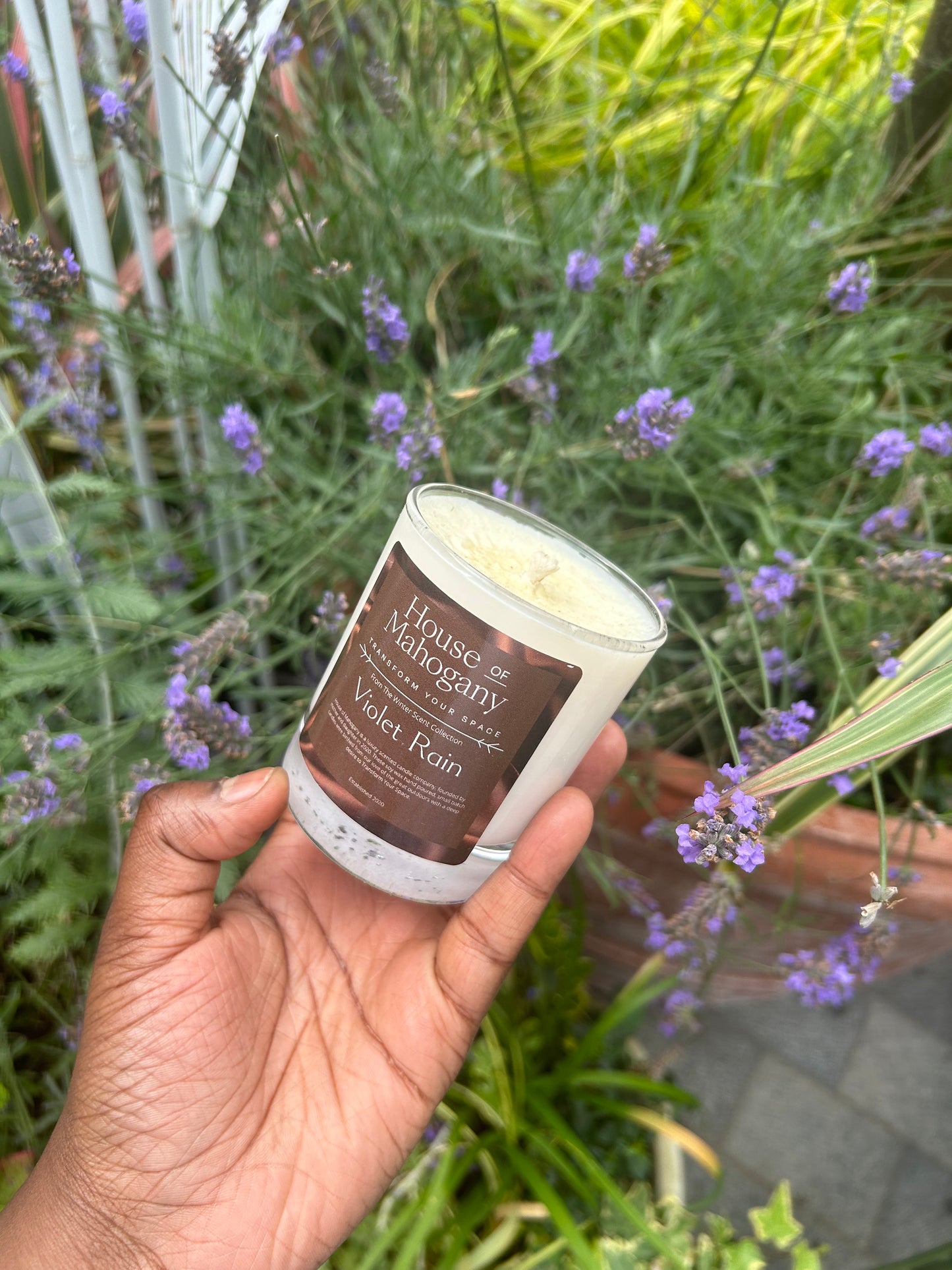 Violet Rain Candle