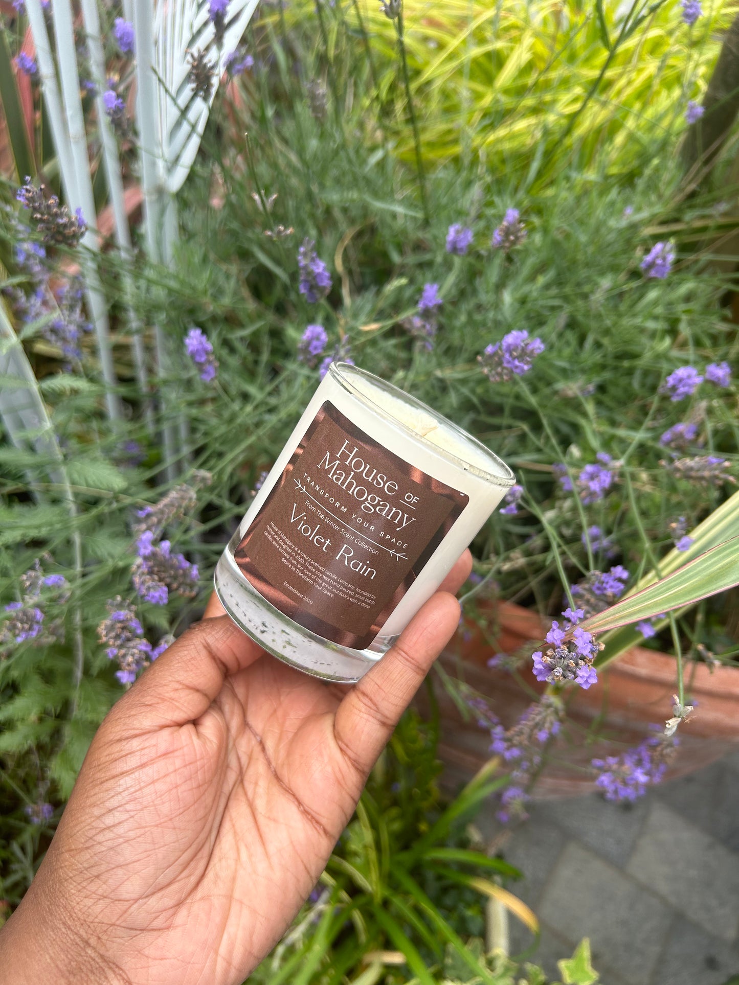 Violet Rain Candle