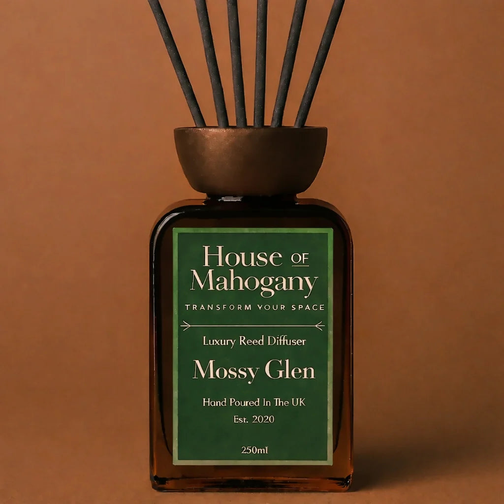 Mossy Glen Reed Diffuser: The Evergreen Collection — Earthy Natural Home Fragrance with Botanical oils