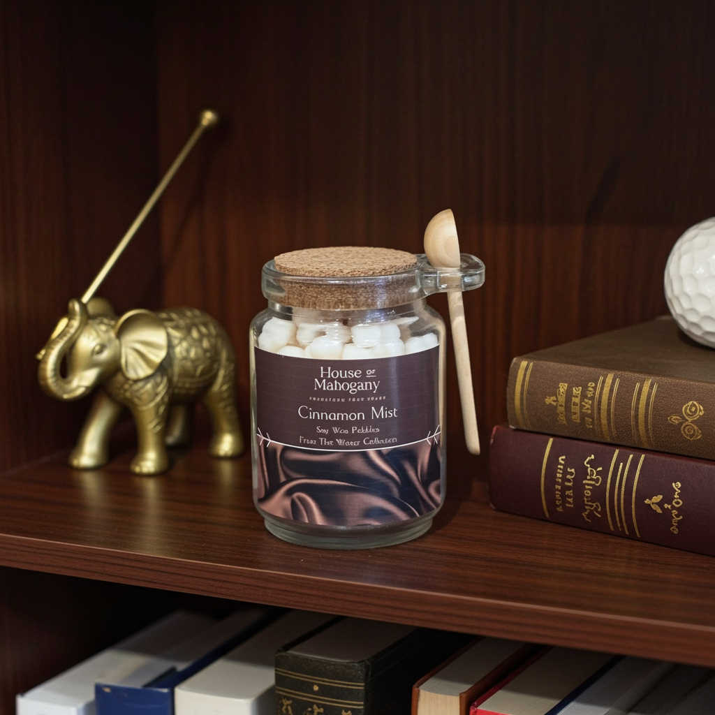 Cinnamon Mist Wax Pebbles – Warm Spiced Soy Wax Melts Luxury Home Fragrance