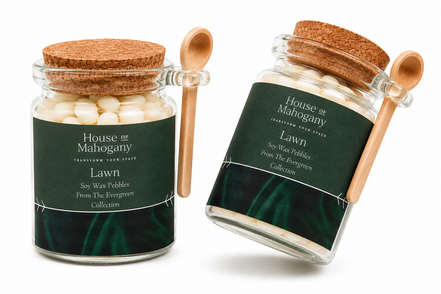 Lawn:The Evergreen Collection Wax Pebbles - Crisp Fresh Grass Soy Wax Melts Natural Home Fragrance