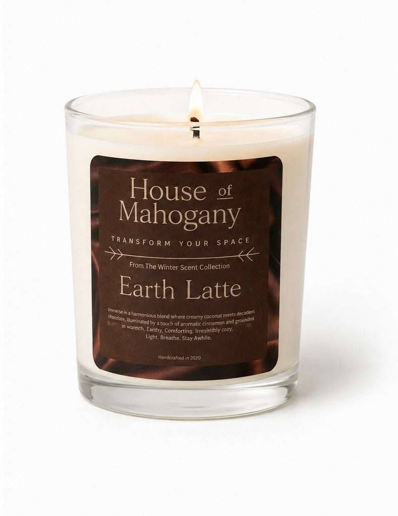 Earth Latte Soy Wax Candle – Warm Creamy Natural Home Fragrance