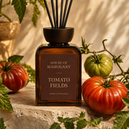 Tomato Fields Reed Diffuser - Leafy Green Bright Natural Home Fragrance