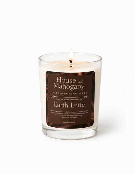 Earth Latte Soy Wax Candle – Warm Creamy Natural Home Fragrance