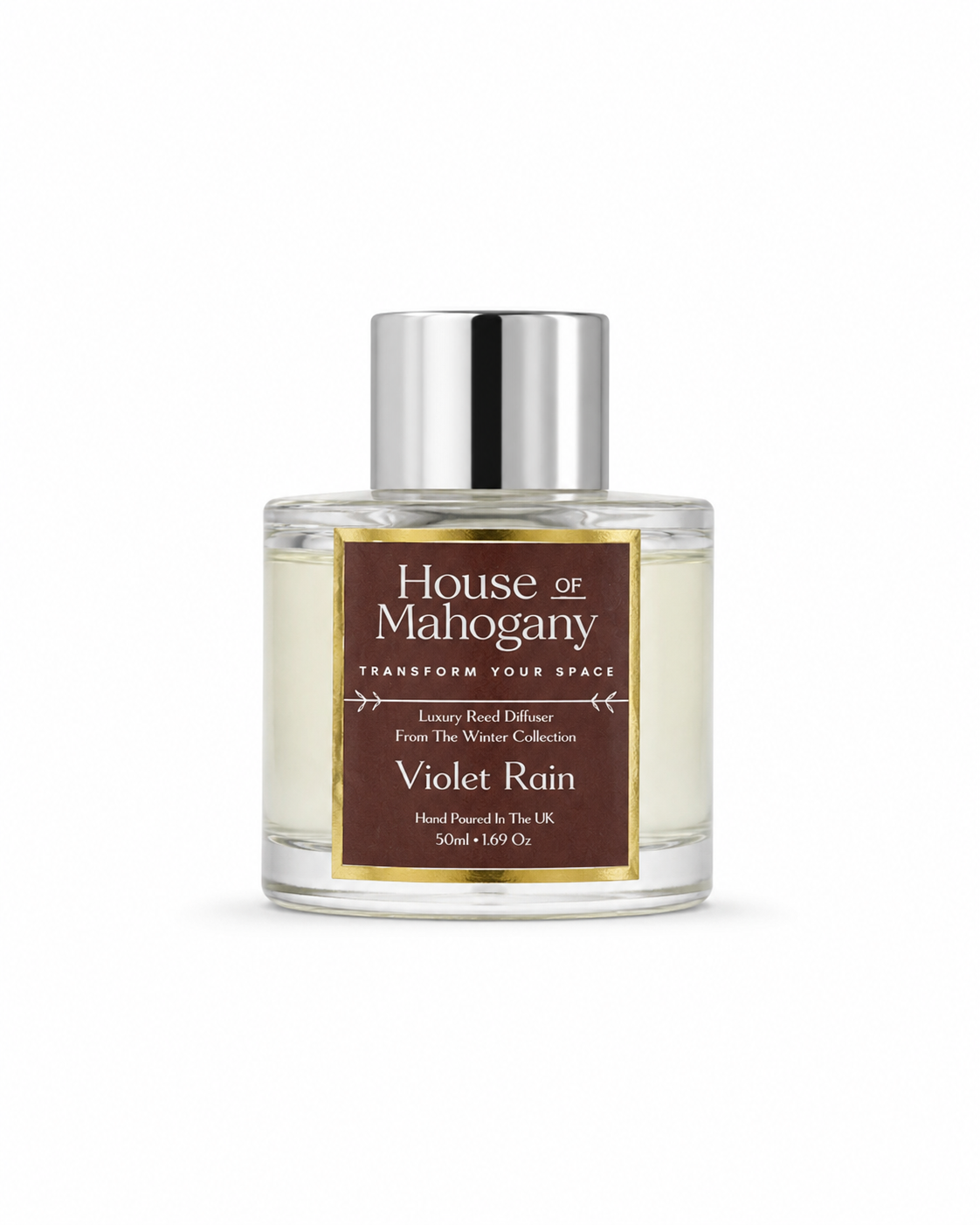 Violet Rain Reed Diffuser – Soft Gothic Floral Fresh Natural Home Fragrance