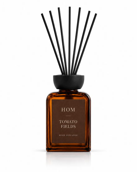 Tomato Fields Reed Diffuser - Leafy Green Bright Natural Home Fragrance