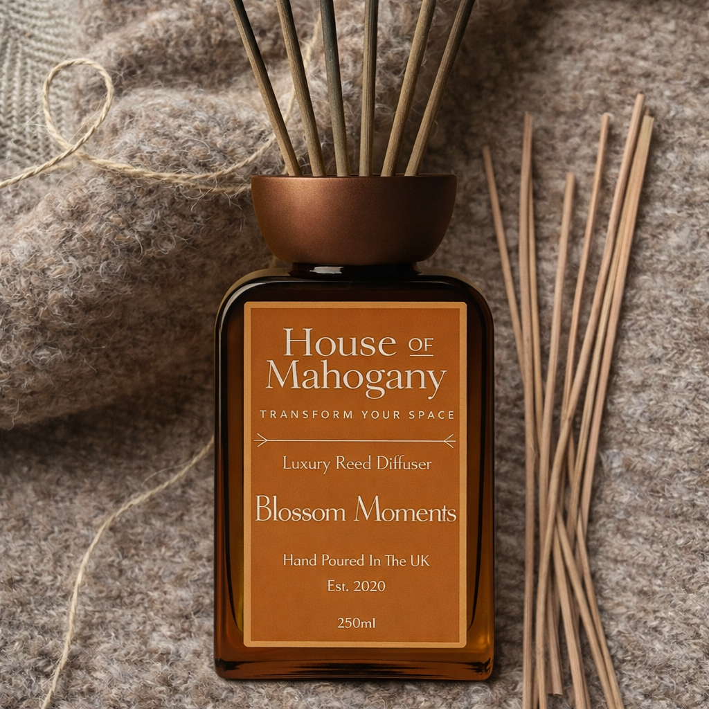 Blossom Moments Reed Diffuser – Soft Fruity Floral Natural Home Fragrance