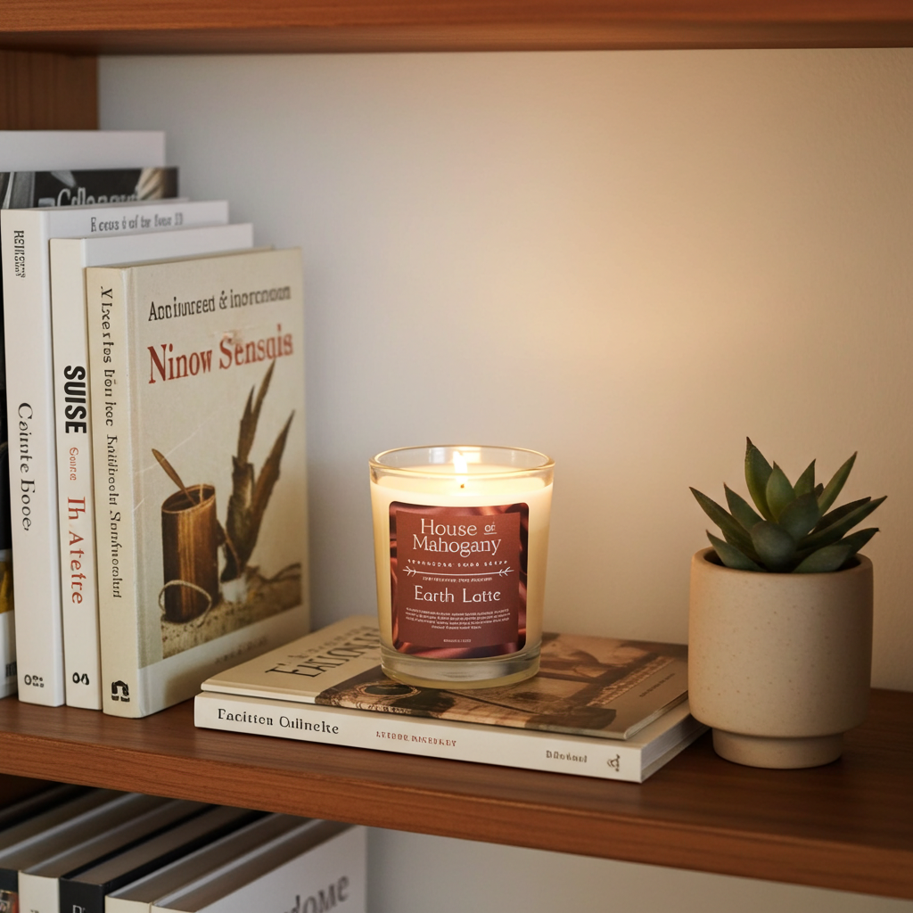 Earth Latte Soy Wax Candle – Warm Creamy Natural Home Fragrance