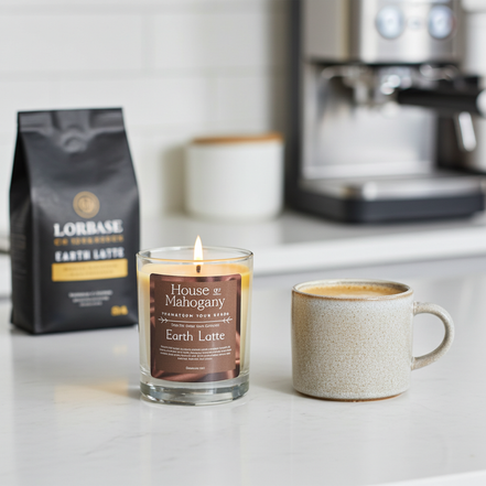 Earth Latte Soy Wax Candle – Warm Creamy Natural Home Fragrance