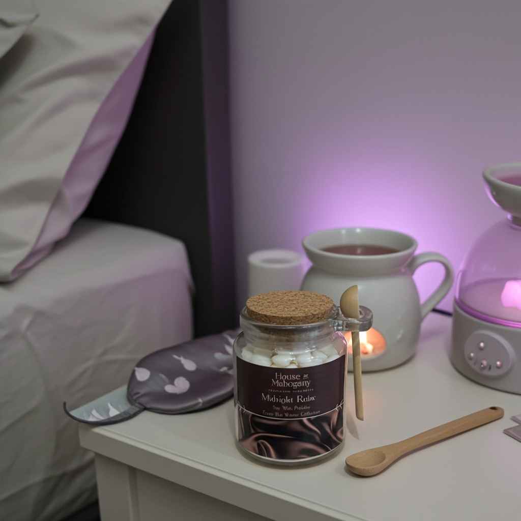 Violet Rain Wax Pebbles – Soft Gothic Floral Fresh Soy Wax Melts Natural Home Fragrance