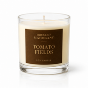 Tomato Fields Soy Wax Candle - Leafy Green Bright Natural Home Fragrance