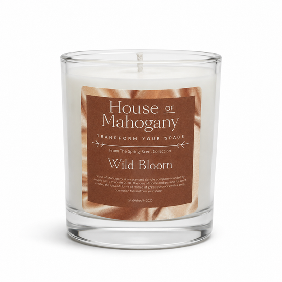 Wild Bloom Soy Wax Candle — Fresh Floral Natural Home Fragrance