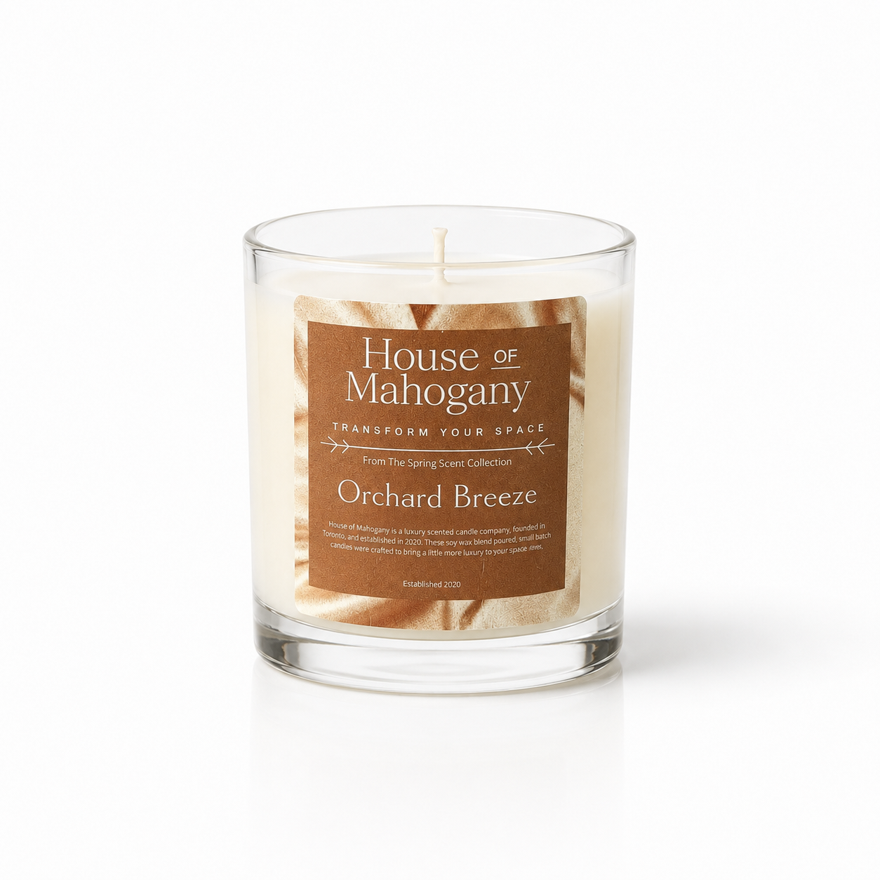 Orchard Breeze Soy Wax Candle — Fresh Citrus Natural Home Fragrance