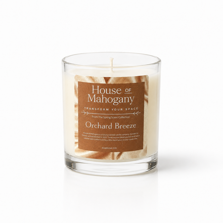 Orchard Breeze Soy Wax Candle — Fresh Citrus Natural Home Fragrance