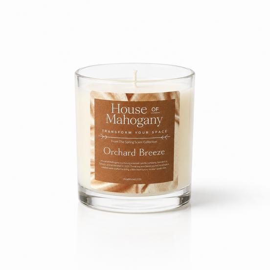 Orchard Breeze Soy Wax Candle — Fresh Citrus Natural Home Fragrance