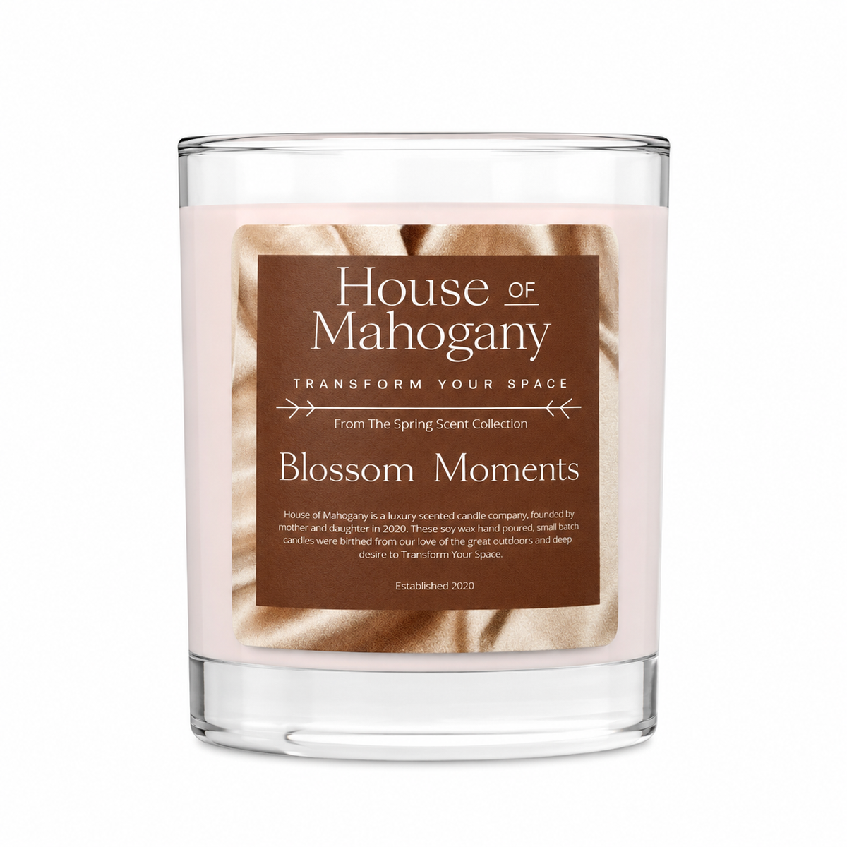 Blossom Moments Soy Wax Candle – Soft Fruity Floral Natural Home Fragrance
