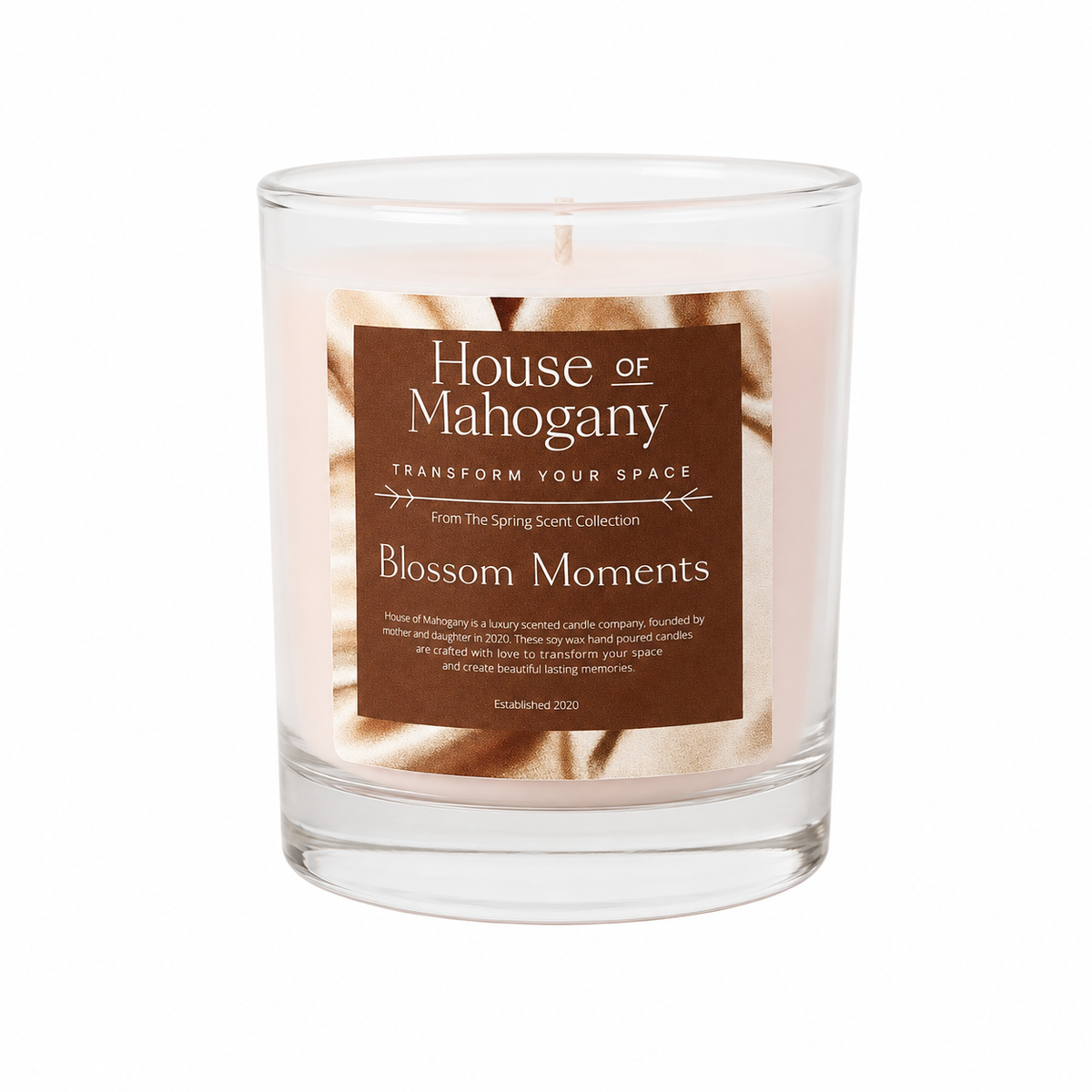 Blossom Moments Soy Wax Candle – Soft Fruity Floral Natural Home Fragrance