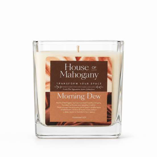 Morning Dew Candle — Clean Fresh Soy Wax Natural Home Fragrance