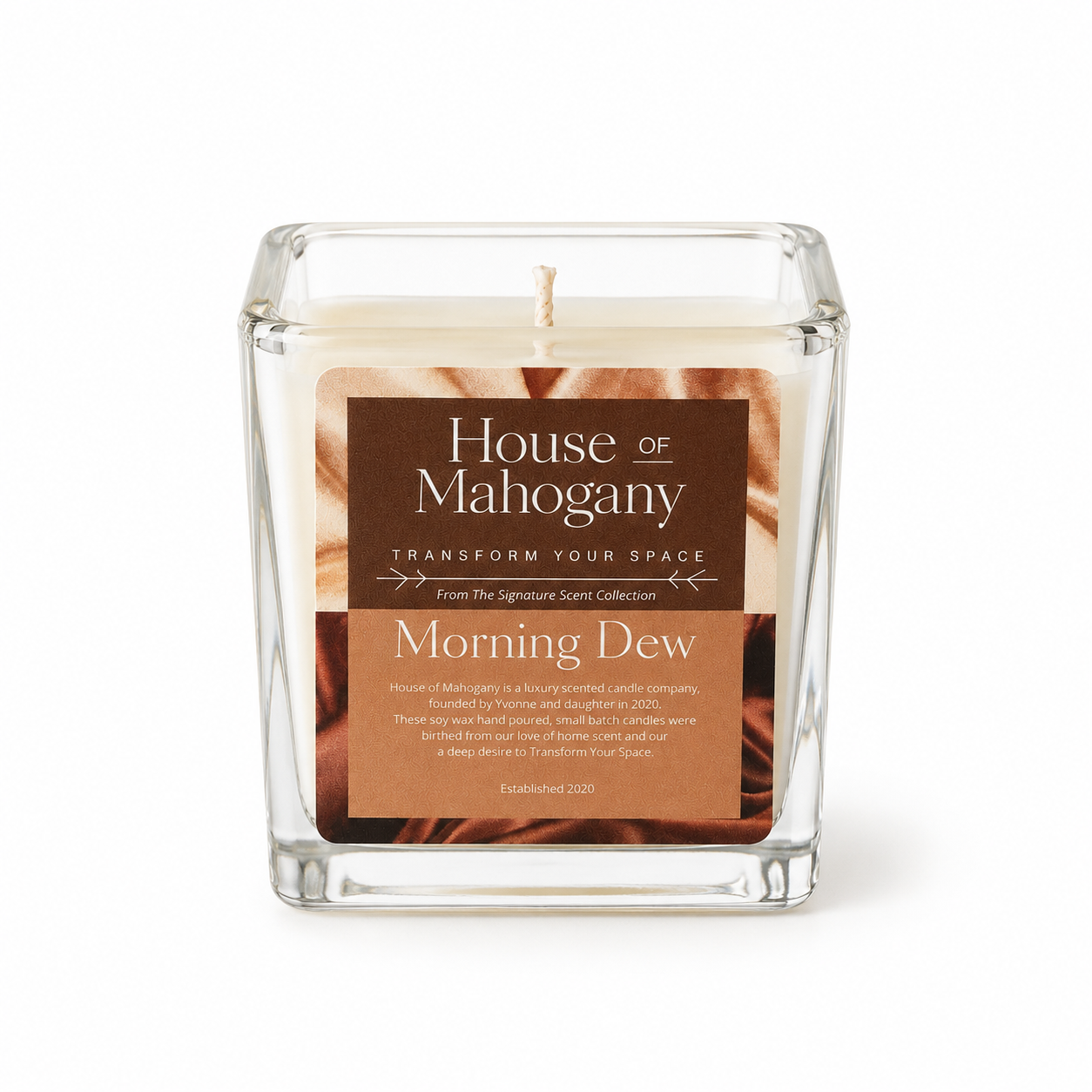 Morning Dew Candle — Clean Fresh Soy Wax Natural Home Fragrance