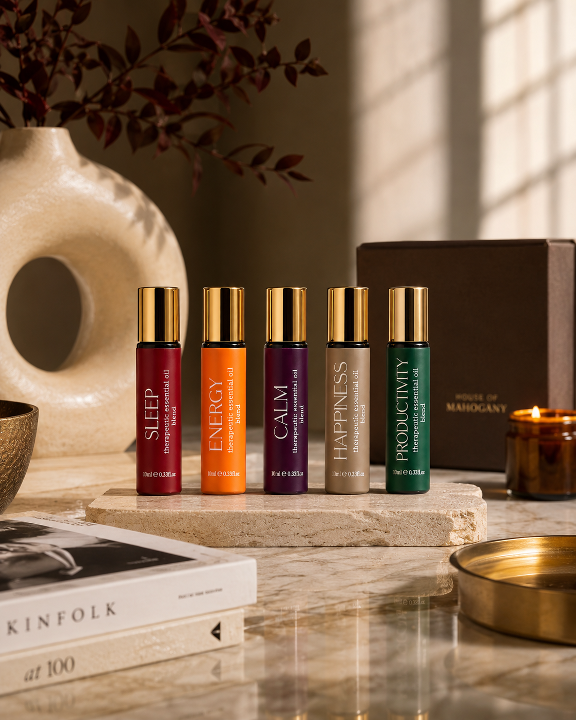 Aroma Rollers – Natural Essential Oil Blends for Calm, Focus & Wellbeing