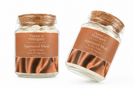 Agarwood Musk Wax Pebbles – Luxury Soy Wax Melts Natural Home Fragrance