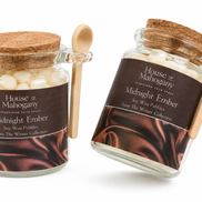Midnight Ember Wax Pebbles – Rich Warm Soy Wax Melts Luxury Home Fragrance