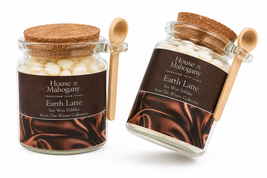 Earth Latte Wax Pebbles – Warm Creamy Soy Wax Melts Comforting Home Fragrance
