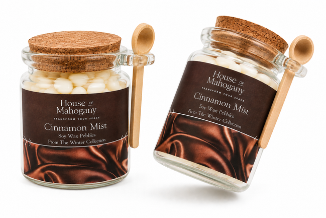 Cinnamon Mist Wax Pebbles – Warm Spiced Soy Wax Melts Luxury Home Fragrance