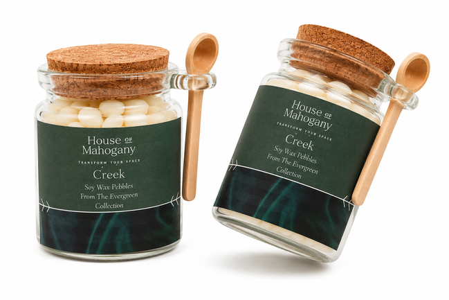Creek:The Evergreen Collection Wax Pebbles – Green Citrusy Botanical Soy Wax Melts Natural Home Fragrance