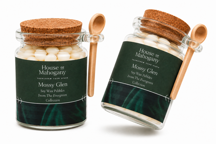 Mossy Glen:The Evergreen Collection Wax Pebbles —Soy Wax Mel’s Natural Home Fragrance