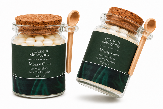 Mossy Glen:The Evergreen Collection Wax Pebbles —Soy Wax Mel’s Natural Home Fragrance