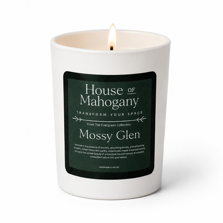 Mossy Glen Soy Wax Candle : The Evergreen Collection — Earthy Natural Home Fragrance with Botanical oils