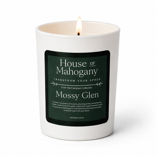 Mossy Glen Soy Wax Candle : The Evergreen Collection — Earthy Natural Home Fragrance with Botanical oils