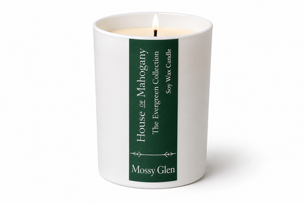 Mossy Glen Soy Wax Candle : The Evergreen Collection — Earthy Natural Home Fragrance with Botanical oils