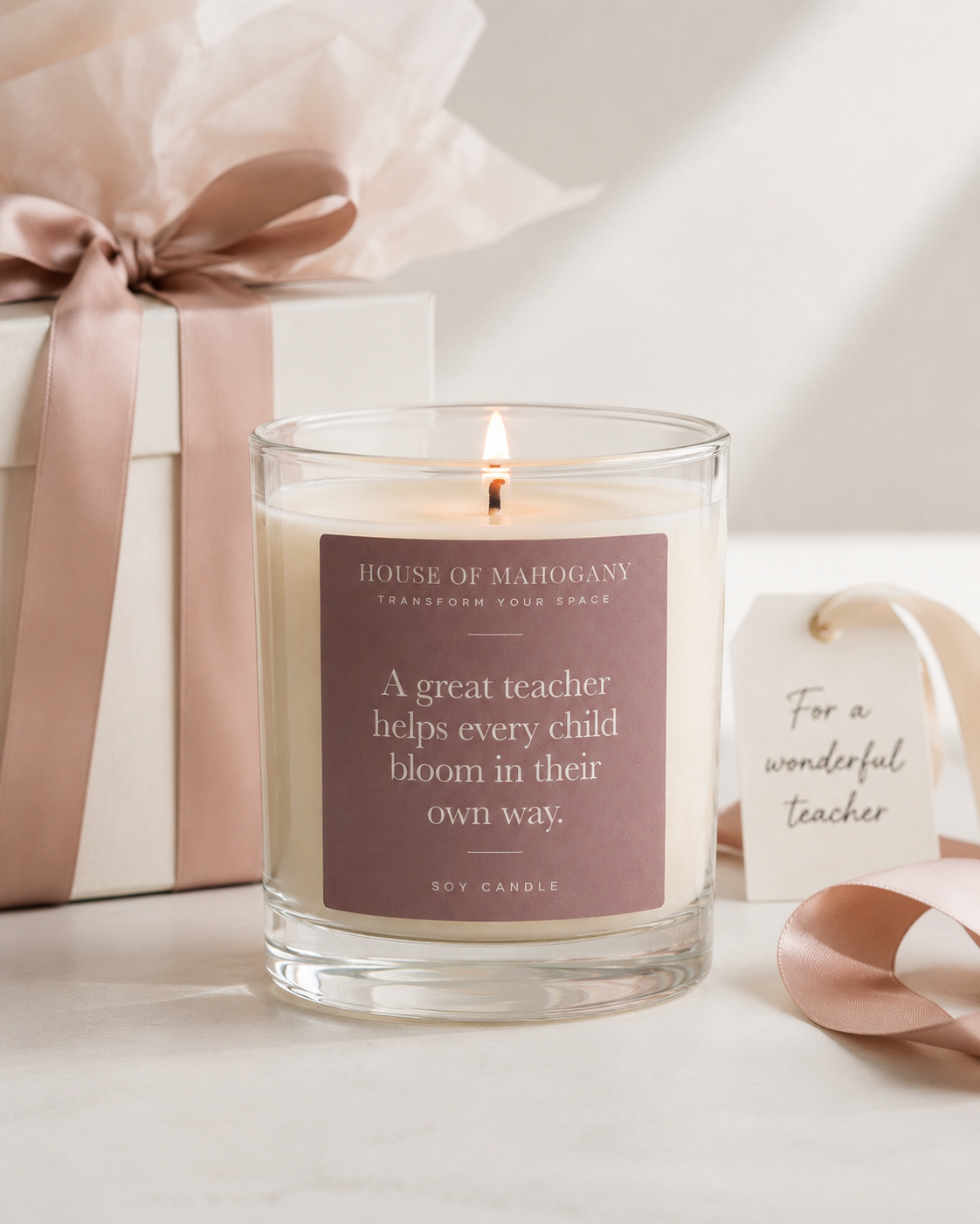 Teacher Thank You Candle