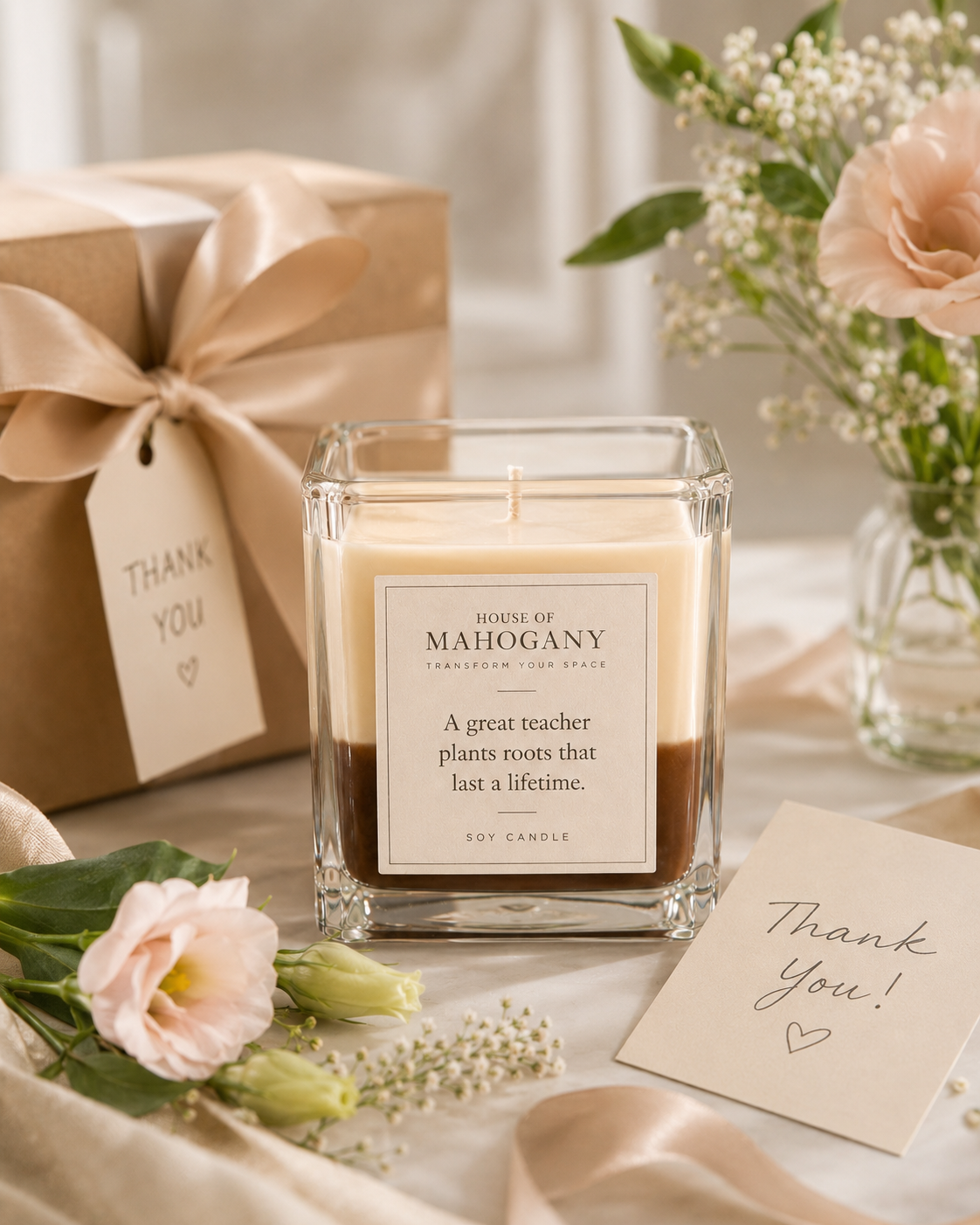 Teacher Thank You Candle