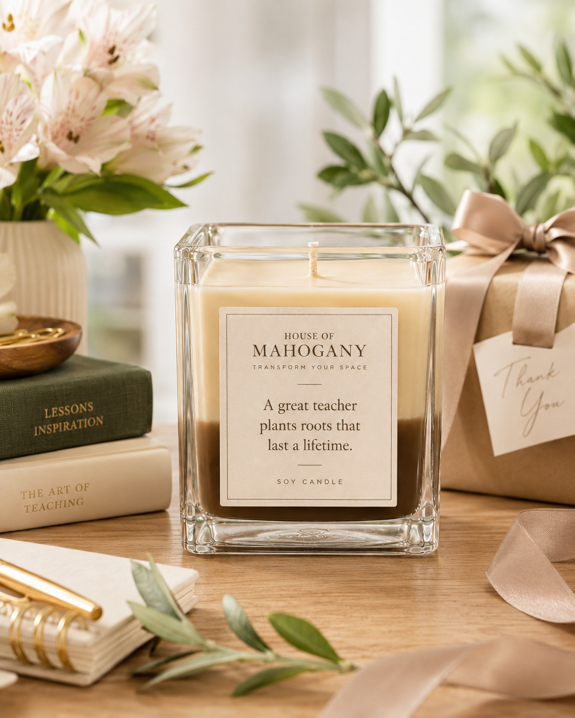 Teacher Thank You Candle