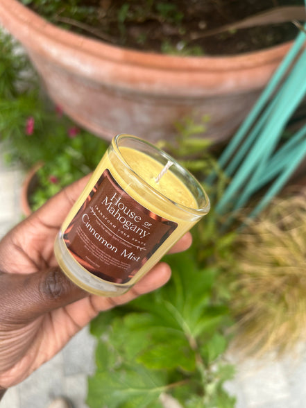 Cinnamon Mist Soy Wax Candle – Warm Spiced Natural Home Fragrance