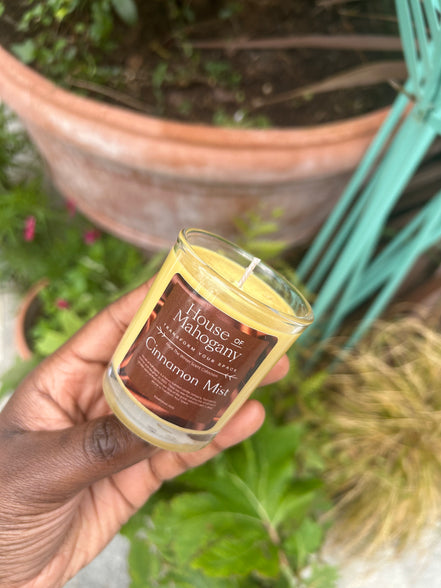 Cinnamon Mist Soy Wax Candle – Warm Spiced Natural Home Fragrance