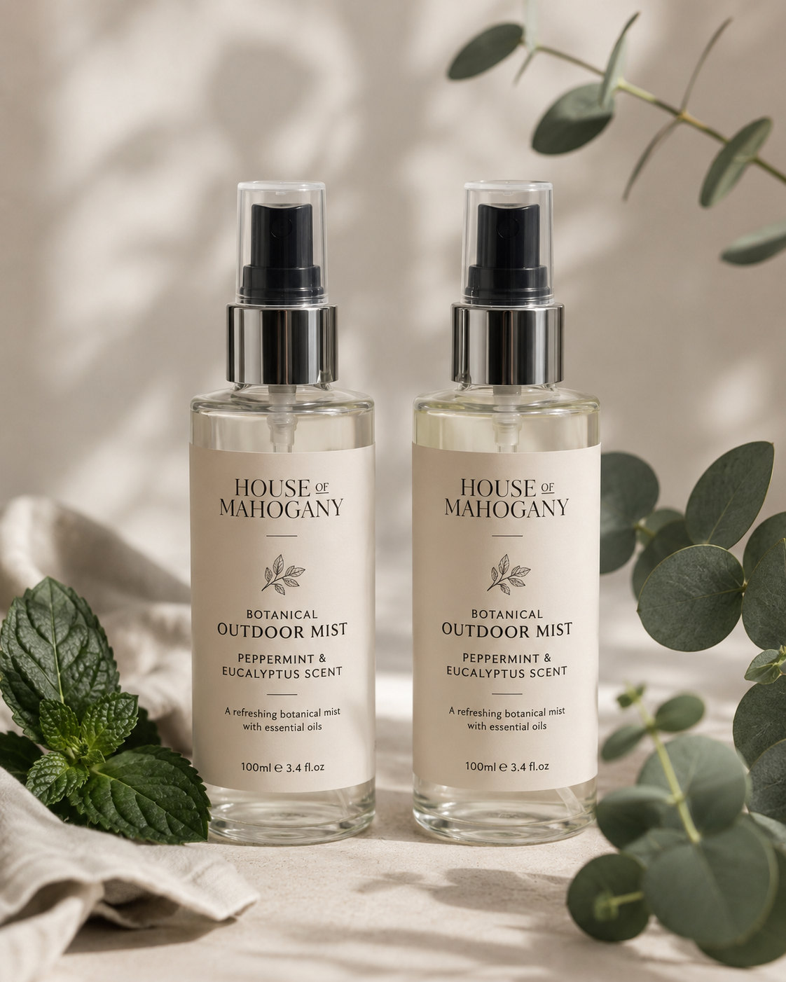 Botanical Outdoor Mist - Natural Essential Oil Spray for Outdoor Entertaining