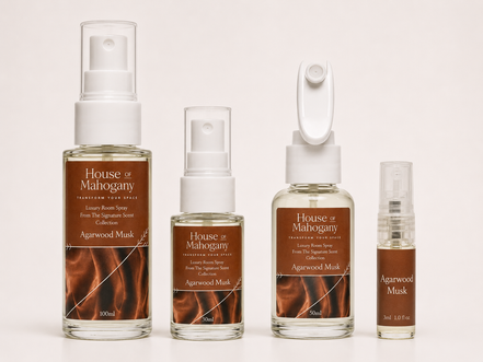 Agarwood Musk Room Spray – Luxury Natural Home Fragrance for Instant Freshness