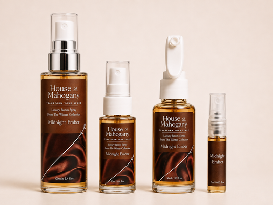 Midnight Ember Room Spray – Rich Warm Natural Home Fragrance for Evenings