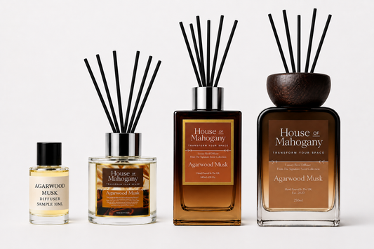 Agarwood Musk Reed Diffuser – Luxury Natural Home Fragrance with Long-Lasting Scent