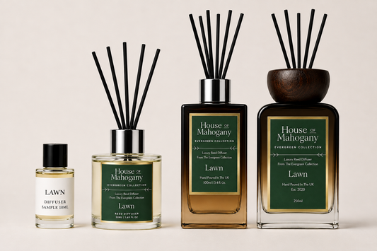 Lawn Reed Diffuser: The Evergreen Collection – Crisp Green Natural Home Fragrance