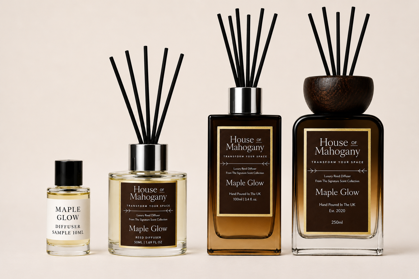 Maple Glow Reed Diffuser — Warm Maple, Orange & Vanilla Natural Home Fragrance