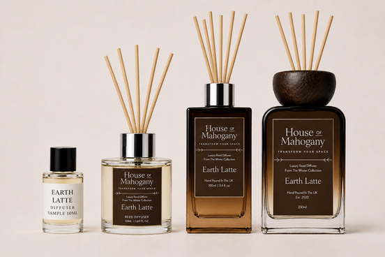 Earth Latte Reed Diffuser – Warm Creamy Natural Home Fragrance