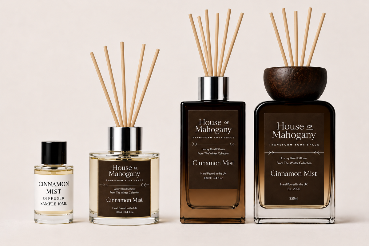 Cinnamon Mist Reed Diffuser – Warm Spiced Natural Home Fragrance