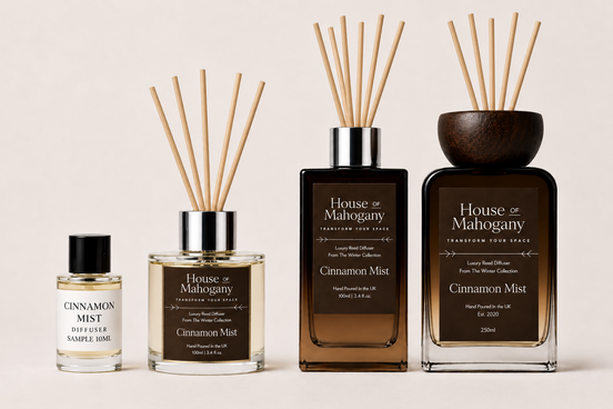 Cinnamon Mist Reed Diffuser – Warm Spiced Natural Home Fragrance