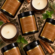 Morning Dew Soy Wax Amber Jar Candle - Clean Fresh Natural Home Fragrance