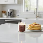Maple Glow Soy Wax Candle —Warm Maple, Orange & Vanilla Home Fragrance